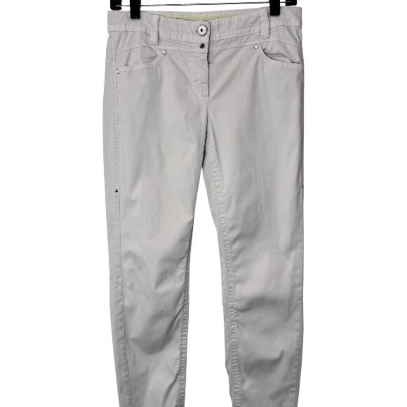 Marc Cain off white tapered straight slim fit pants size 32 - Picture 1 of 7